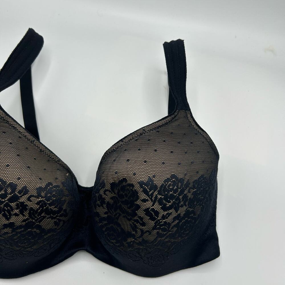 Soma Stunning Support Balconette Bra 38D Black Lace Underwire - Picture 5 of 16